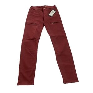 Mavi Jeans Karilina Mid Rise Skinny Size 26 Women's Brick Twill Msrp 118.00